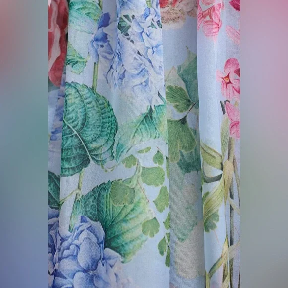 BHLDN Geisha Designs Isabella Tiered Square-Neck A-Line Midi Dress - Picture 5 of 8